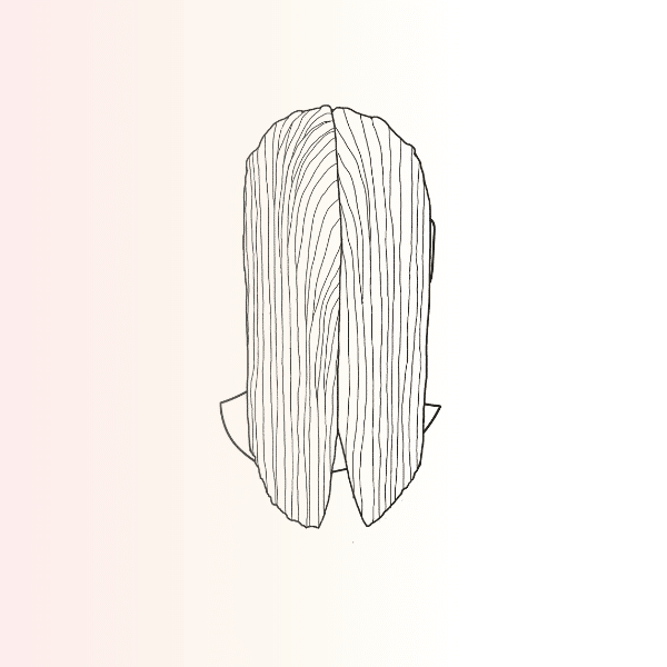 Lange Haare flechten Mädchen: Kreuzzopf