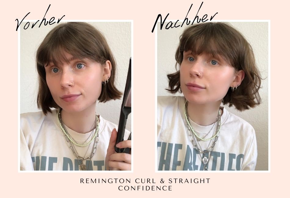 Remington Curl&Straight Vorher/Nachher