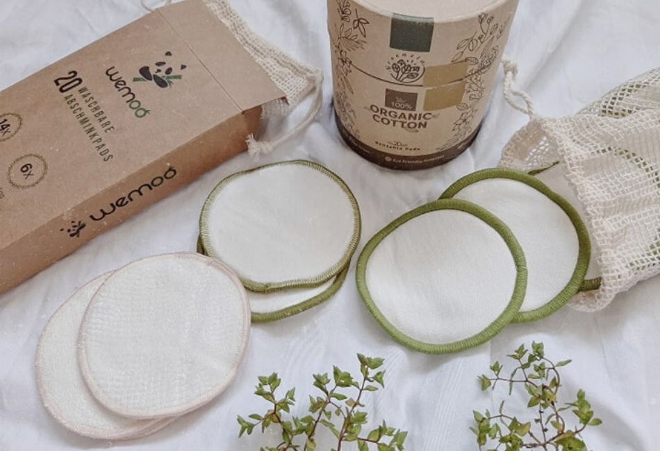100% Organische Bambus & Baumwoll 20 Stück Greenzla Waschbare Abschminkpads mit waschbarem Wäschesack und runder Box zur Aufbewahrung Zero Waste Wiederverwendbare Wattepads für alle Hauttypen 